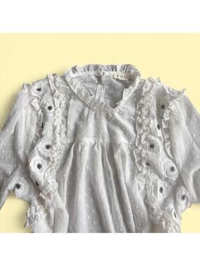 POL White Sheer Long Sleeve